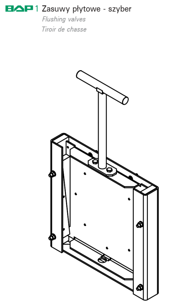 BAP 1 - zasuwy płytowe, szyber.
